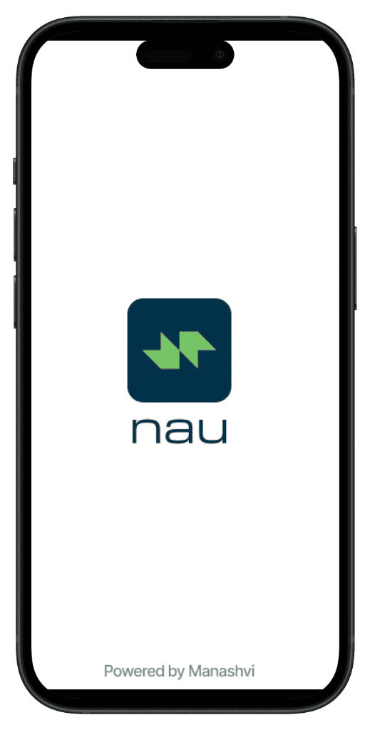 NAU Mobile App Interface - Powered by Manashvi